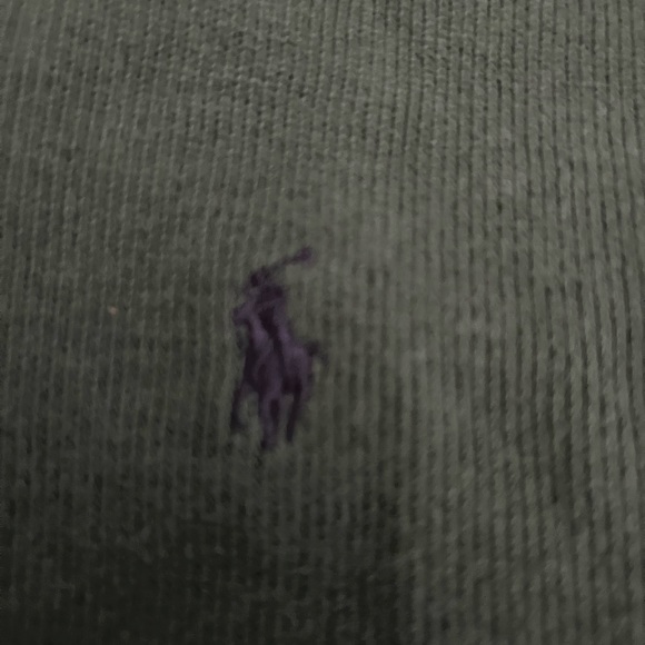 Polo Ralph Lauren Quarter Zip Dark Green Sweater-EUC - Picture 5 of 8
